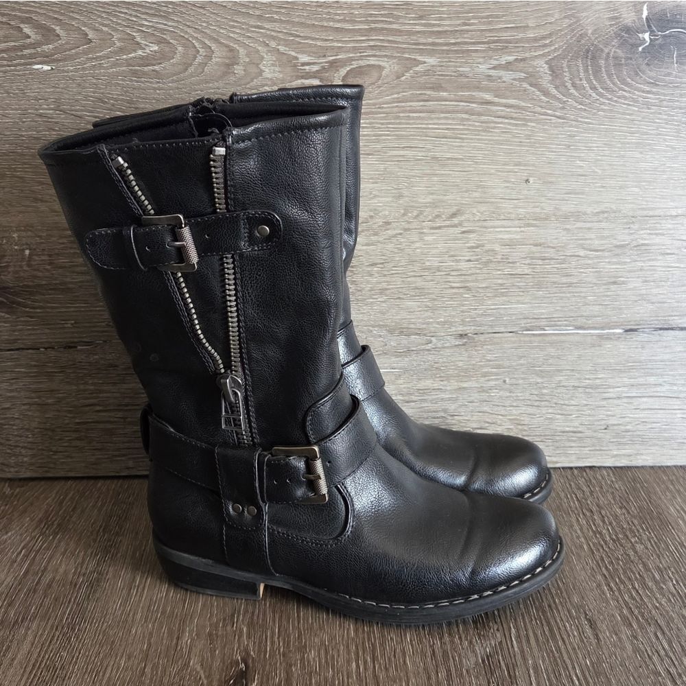 BareTraps Brynda Mid Calf Moto Boot Size 6